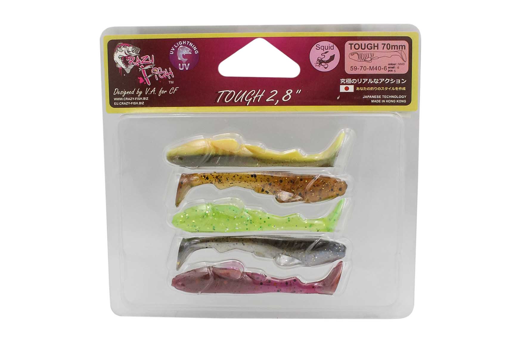 Приманка Crazy Fish Tough 2,8'' 59-70-М40-6