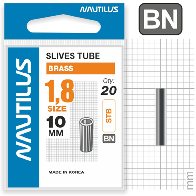 Трубка обжимная Nautilus Slives tube brass 1,8мм - фото 1
