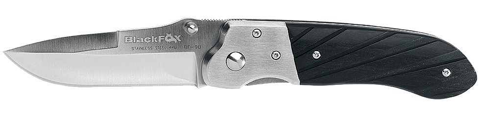 Нож Fox Black складной клинок 8 см сталь 440А  - фото 1