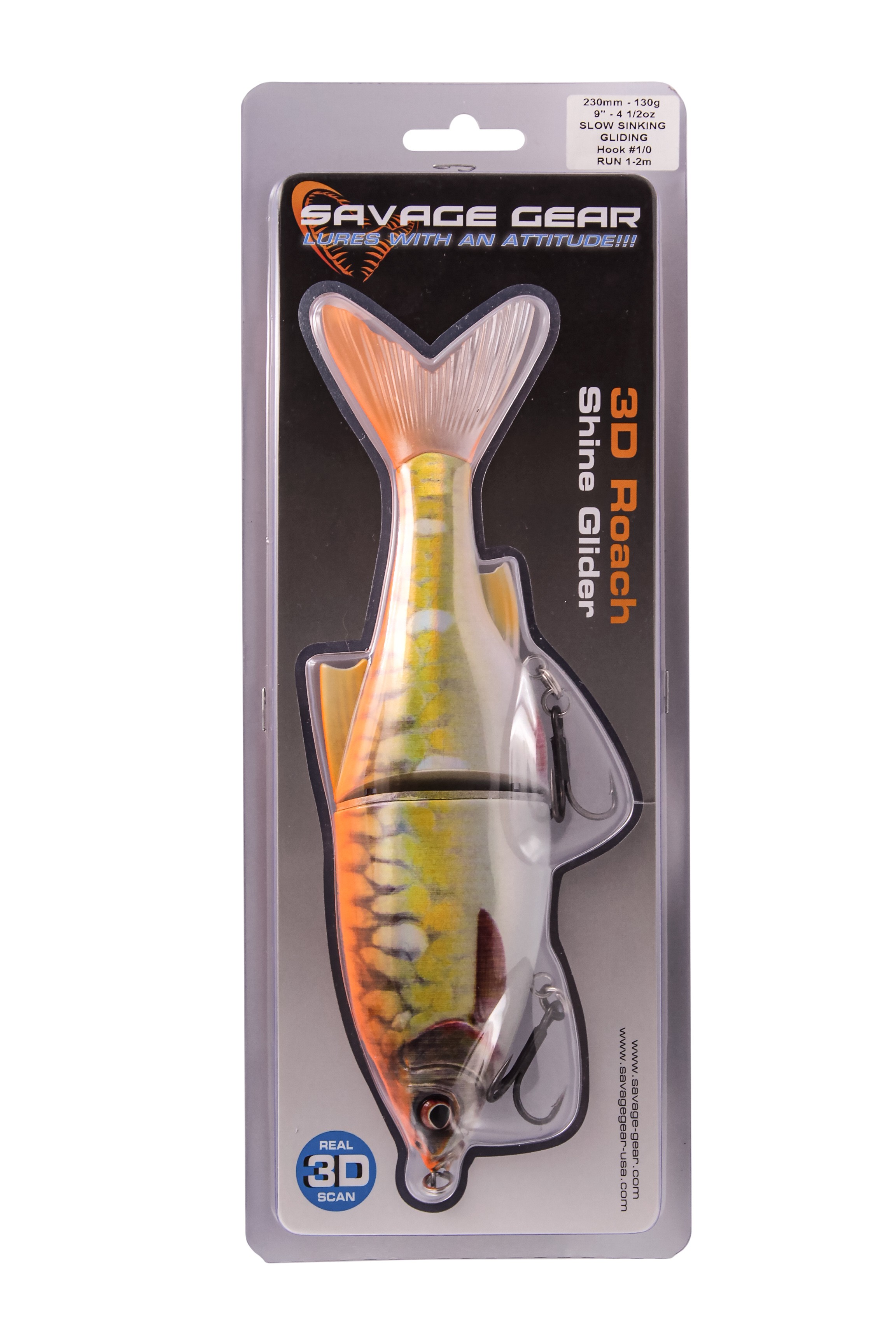 Приманка Savage Gear 3D Roach Shine Glider 23см 130гр SS 05-Goldfish - фото 1