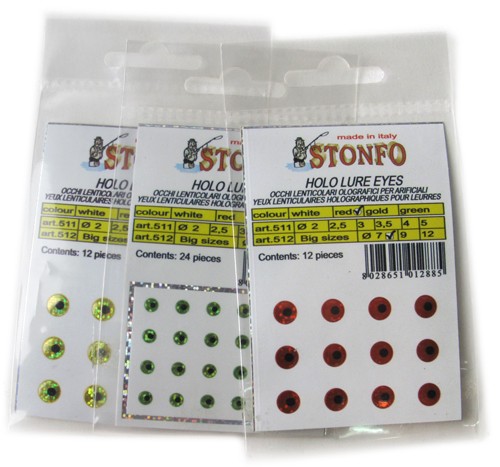 Наклейка Stonfo Holo lure eyes голографическая small