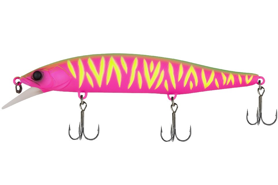 Воблер Jackall RV-Minnow 110 SP dragon fruit mat tiger - фото 1