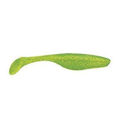 Приманка Bass Assasin виброхвост 4-Turbo shad chartreuse silver G 10шт