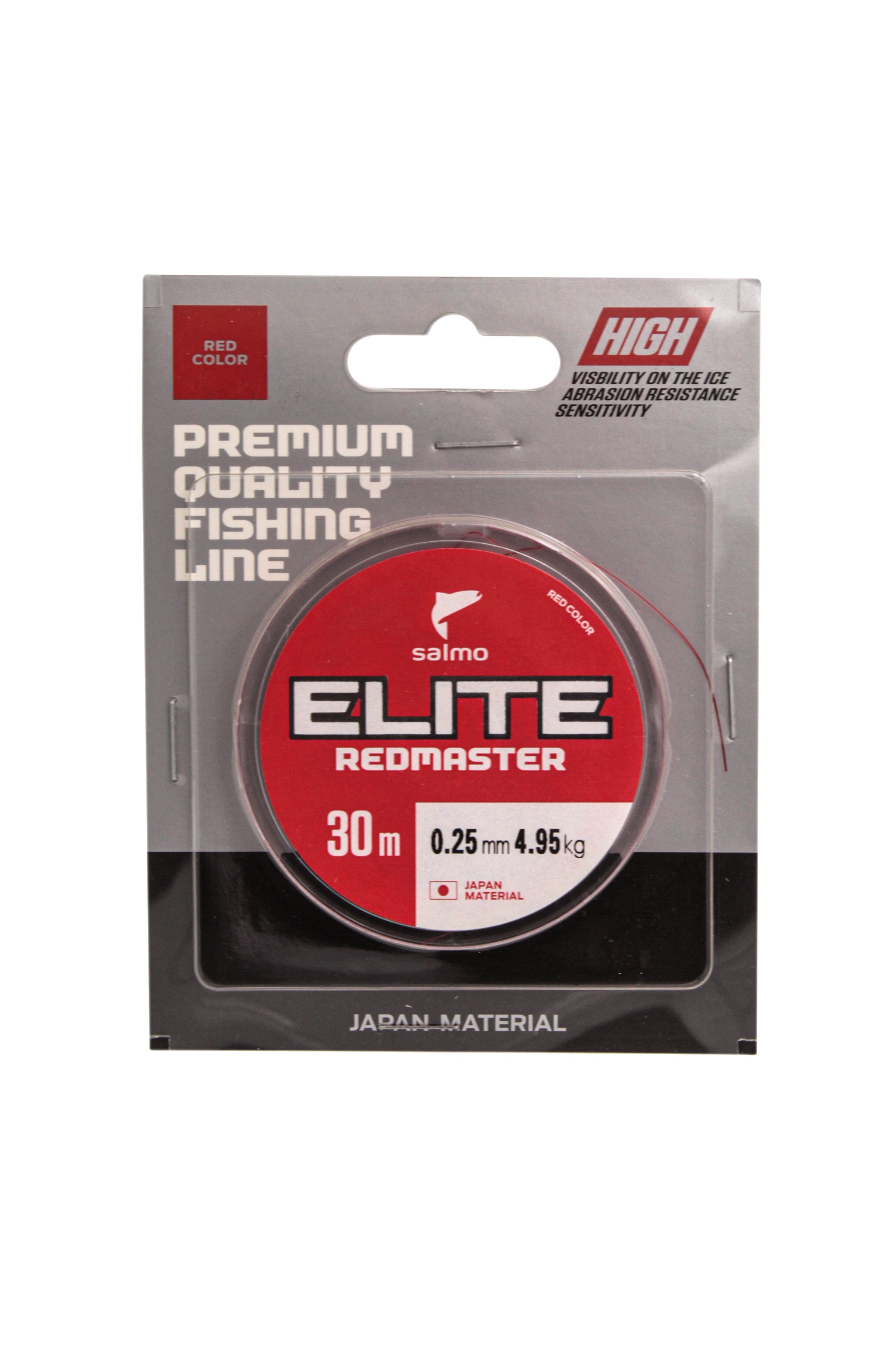 Леска Salmo Ice Elite redmaster 30м 0,25 мм - фото 1