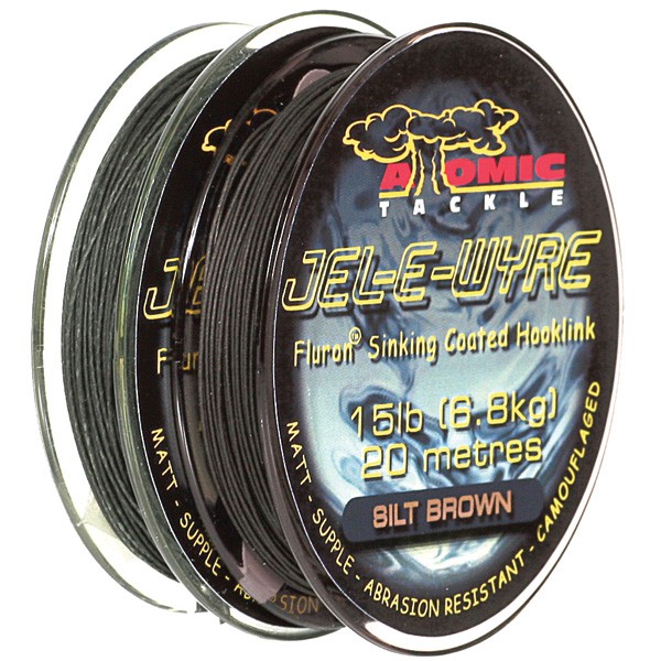 Поводковый материал Atomic Tackle Jel E Wyre 15lb brown - фото 1