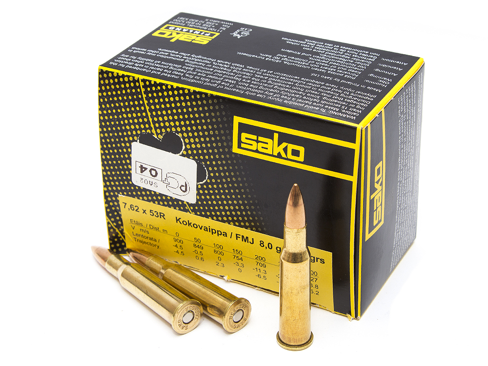 Патрон 7,62x53R Sako 8,0 FMJ Range - фото 1