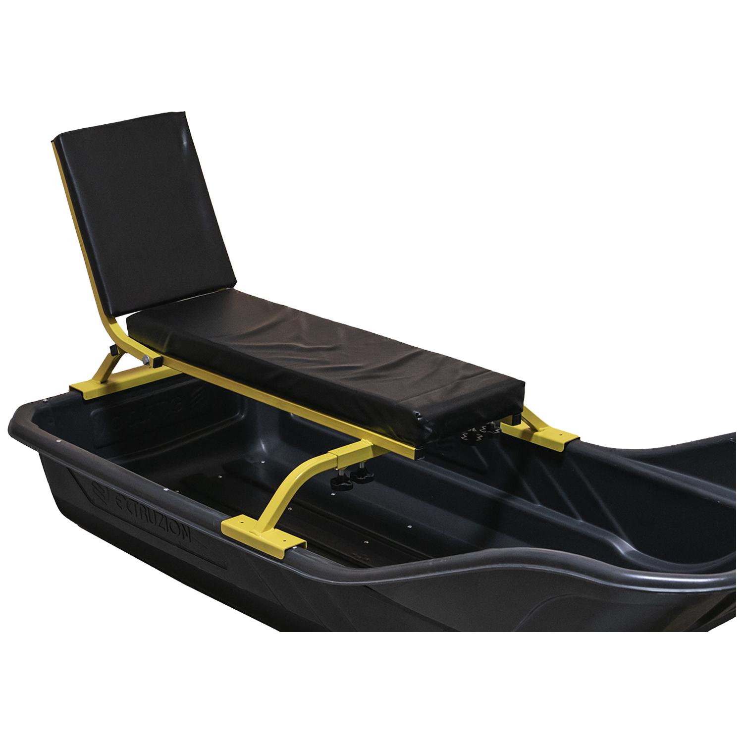 Сиденье продольное с со складной спинкой и мягкой сидушкой в комплекте крепления - фото 1