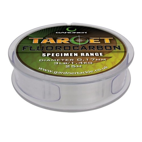 Поводочный материал Gardner Target fluorocarbon 25м 3lb 0,17мм - фото 1