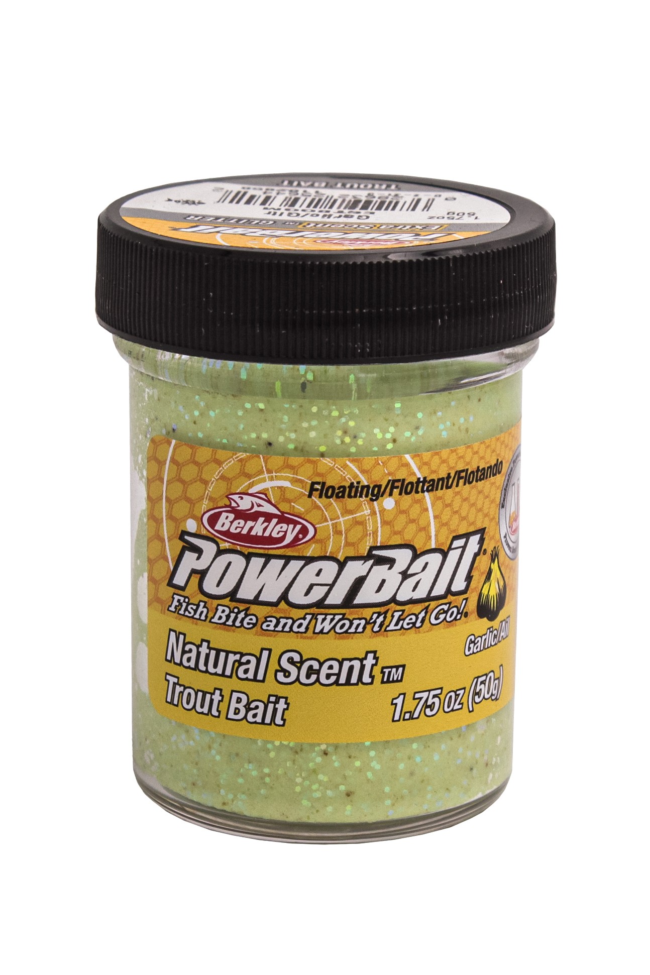 Паста Berkley Natural scent trout bait 50гр garlic glitter - фото 1