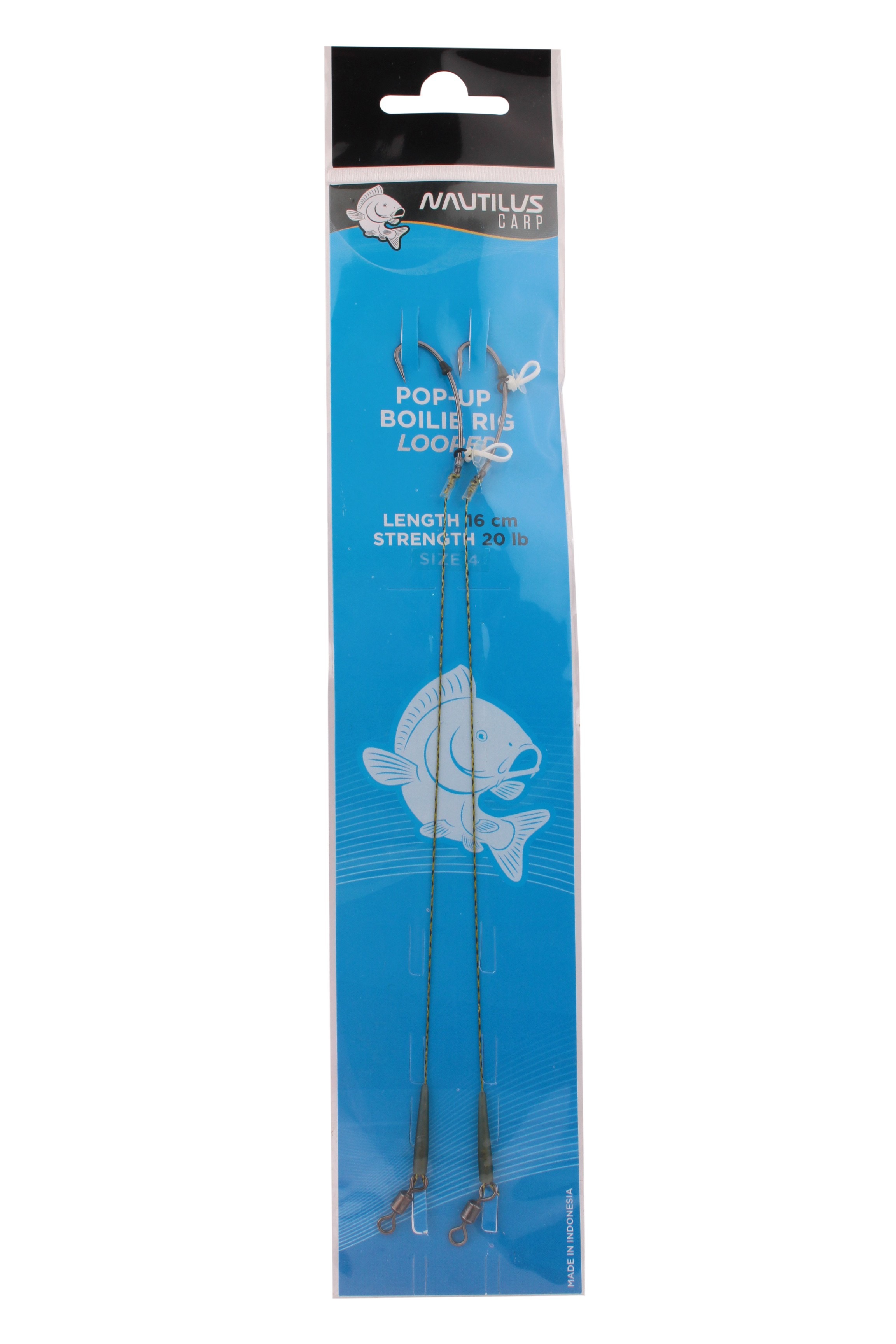 Оснастка волосяная Nautilus Pop-Up boilie rig 16см 20Ib №6 - фото 1