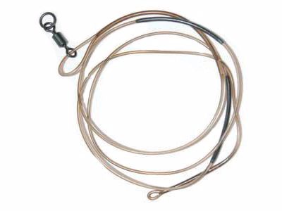 Поводок Korda Safezone Leader Ring Swivel 30lb Weed - фото 1