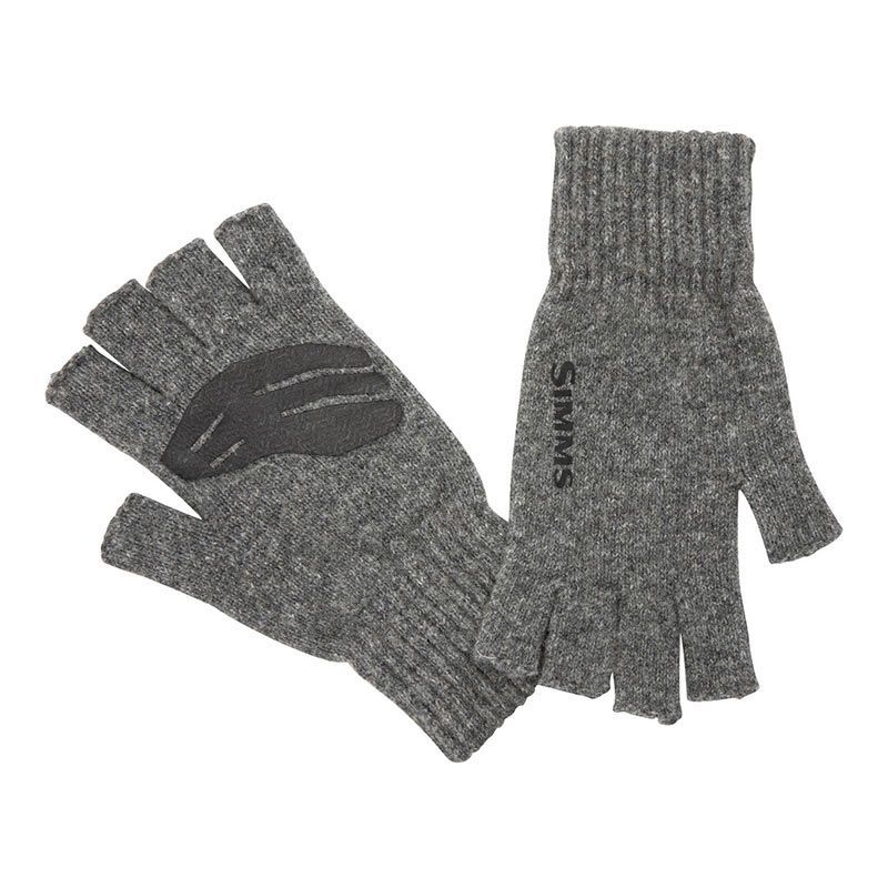 Перчатки Simms Wool 1/2 Finger Glove Steel  - фото 1