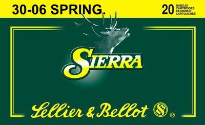 Патрон 30-06Sprg Sellier&Bellot 11,7г Sierra SBT GK 1/20/400 - фото 1