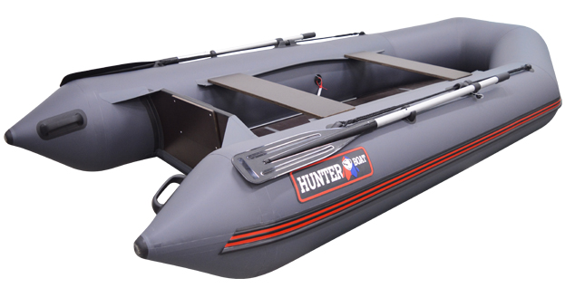 Лодка Хантер 320 ЛК серый - фото 1