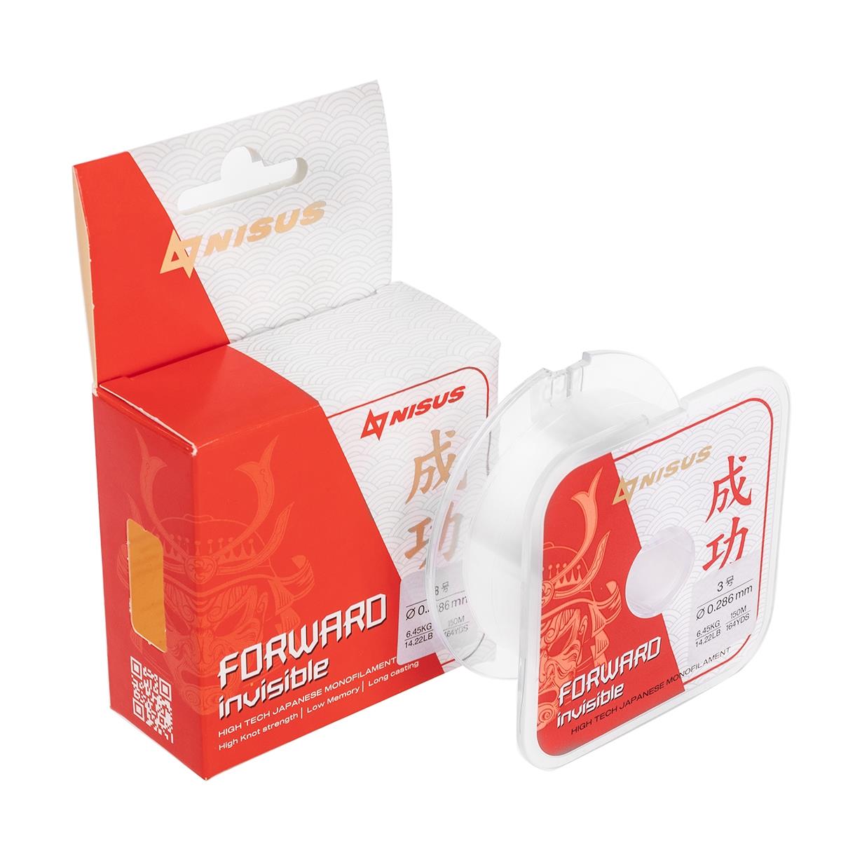 МП Леска FORWARD Invisible 0,286mm/150m Nylon Transparent (N-FI-0286-150) Nisus  - фото 1