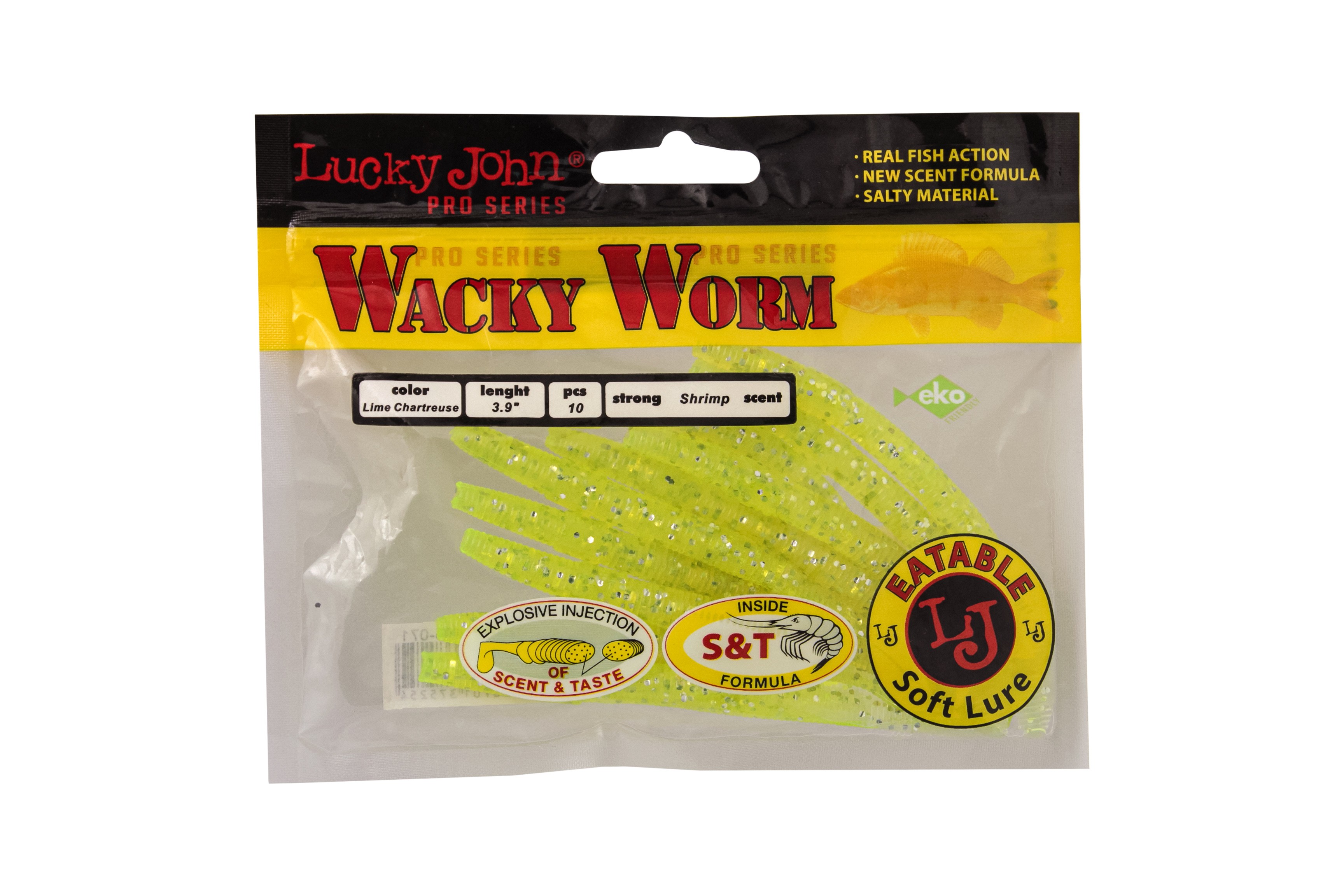 Приманка Lucky John червь Pro series wacky worm 09,90/071 - фото 1