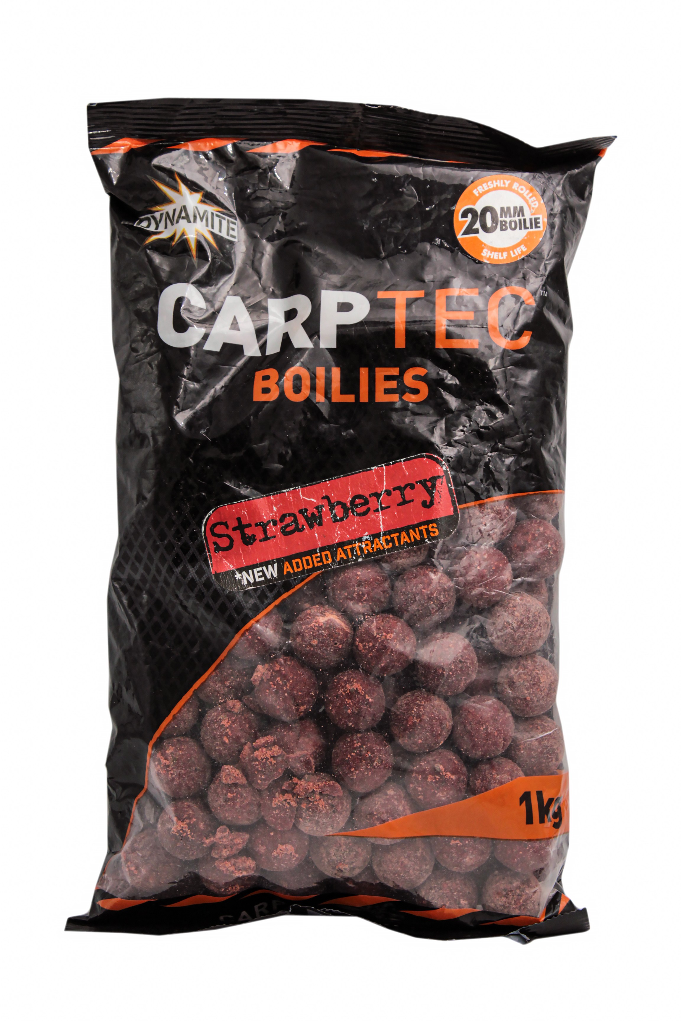 Бойлы Dynamite Baits Carp tec strawberry 20мм 1кг - фото 1