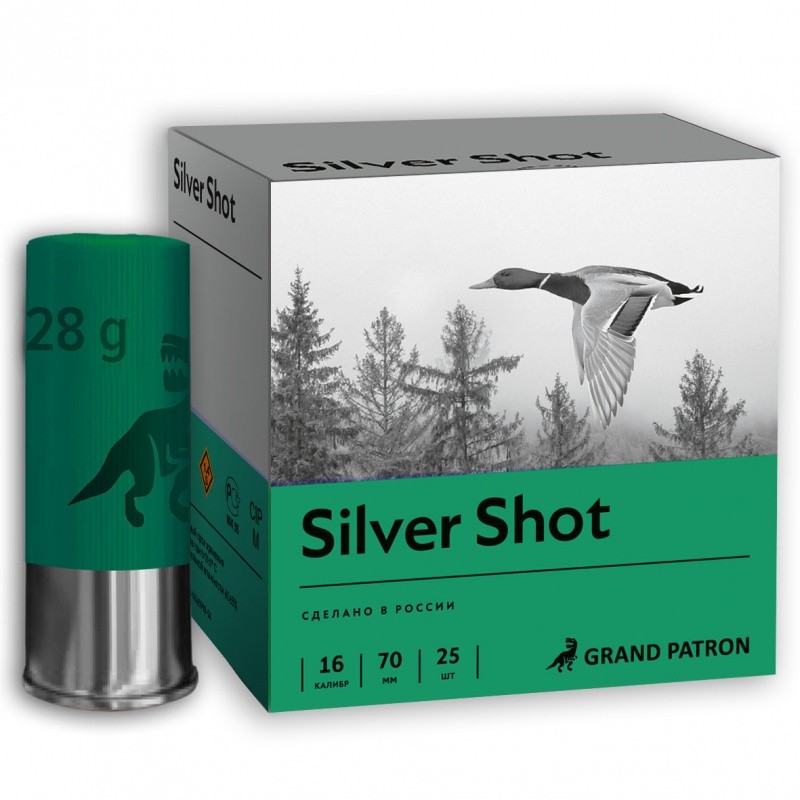 Патрон 16х70 Главпатрон Silver shot 7 28гр
