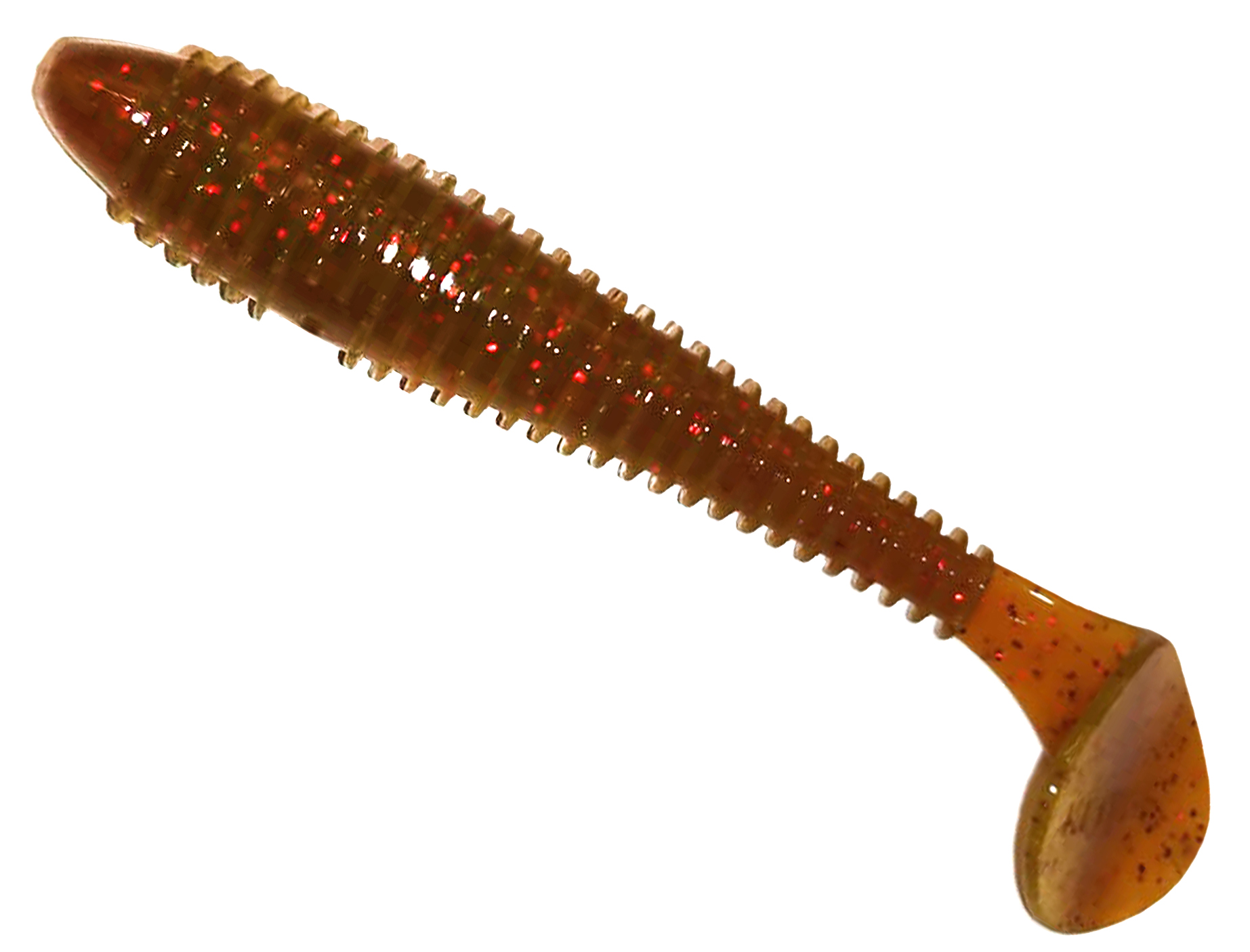 Приманка Keitech виброхвост Swing impact fat 3,3" Pal 07 motor oil red flake - фото 1
