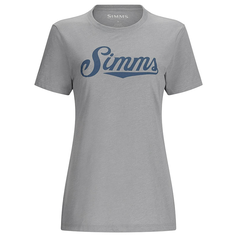 Футболка Simms Women's Crew Logo T-Shirt Cinder Heather  - фото 1