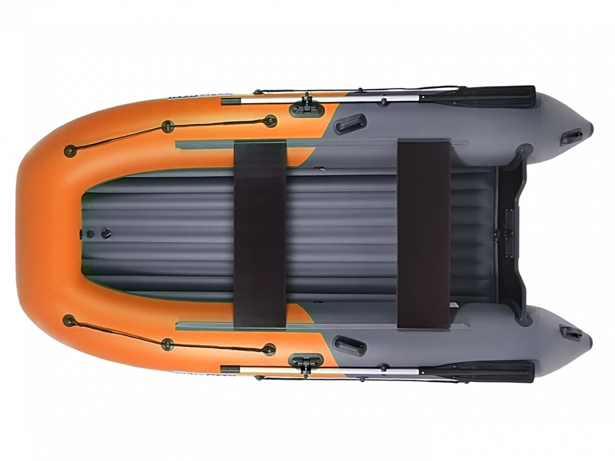 Лодка Boatsman BT330A НДНД надувная графитово-оранжевый - фото 1