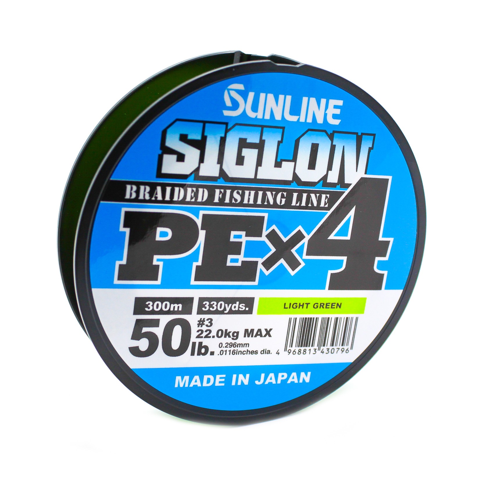 Шнур Sunline Siglon PEх4 light green 300м 3,0 50lb - фото 1