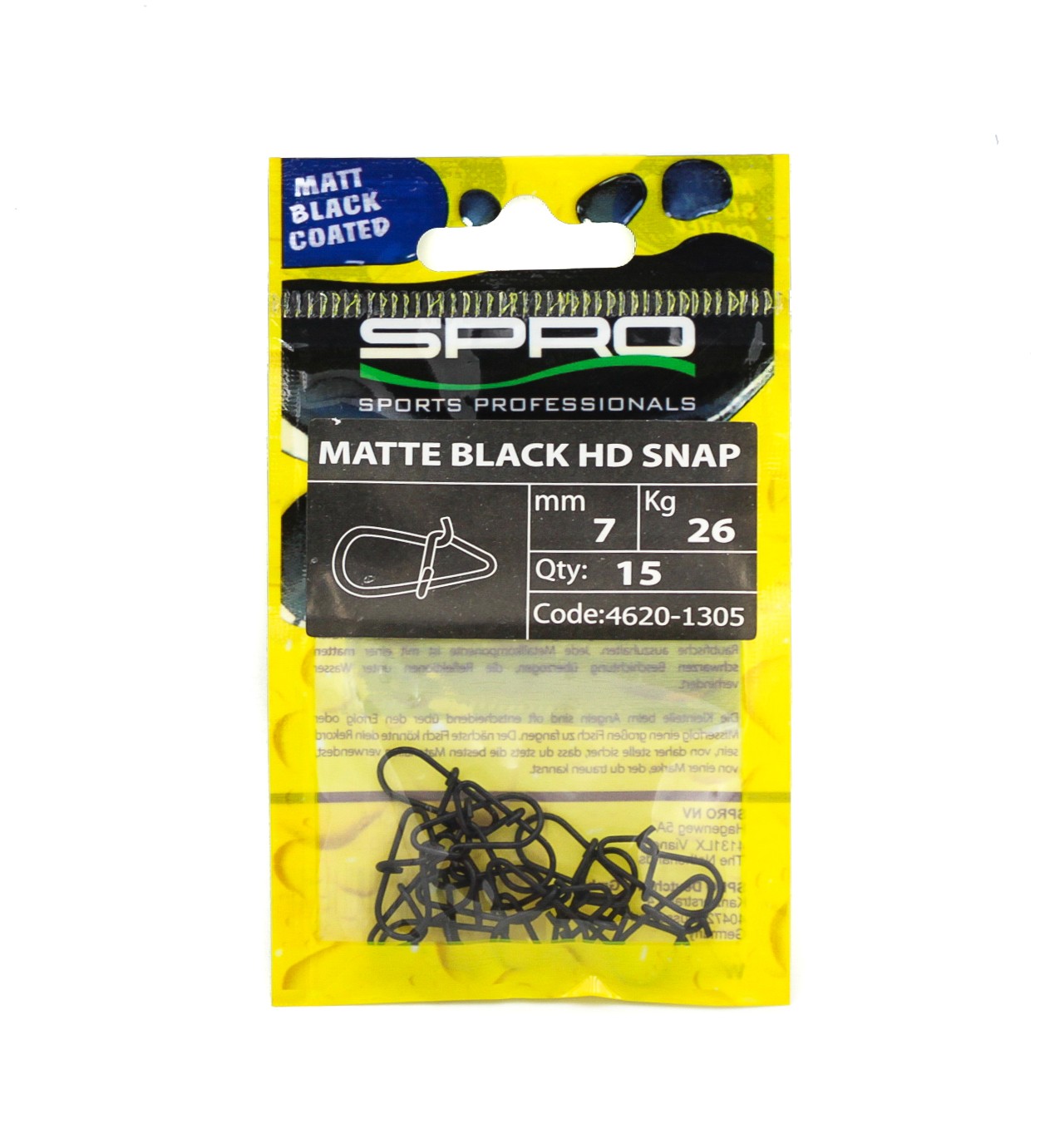 Застежка SPRO Matte black HD 7мм 26кг - фото 1