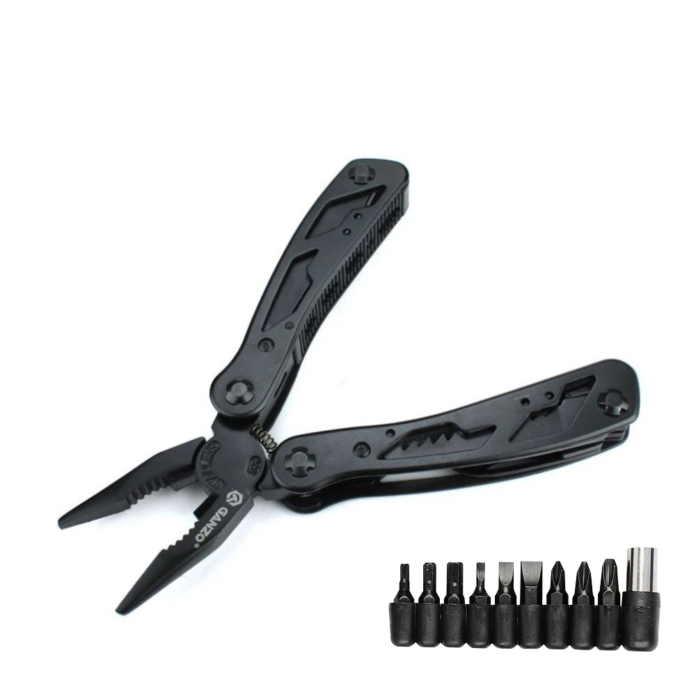 Мультитул Ganzo G104 19 в 1 черный - фото 1