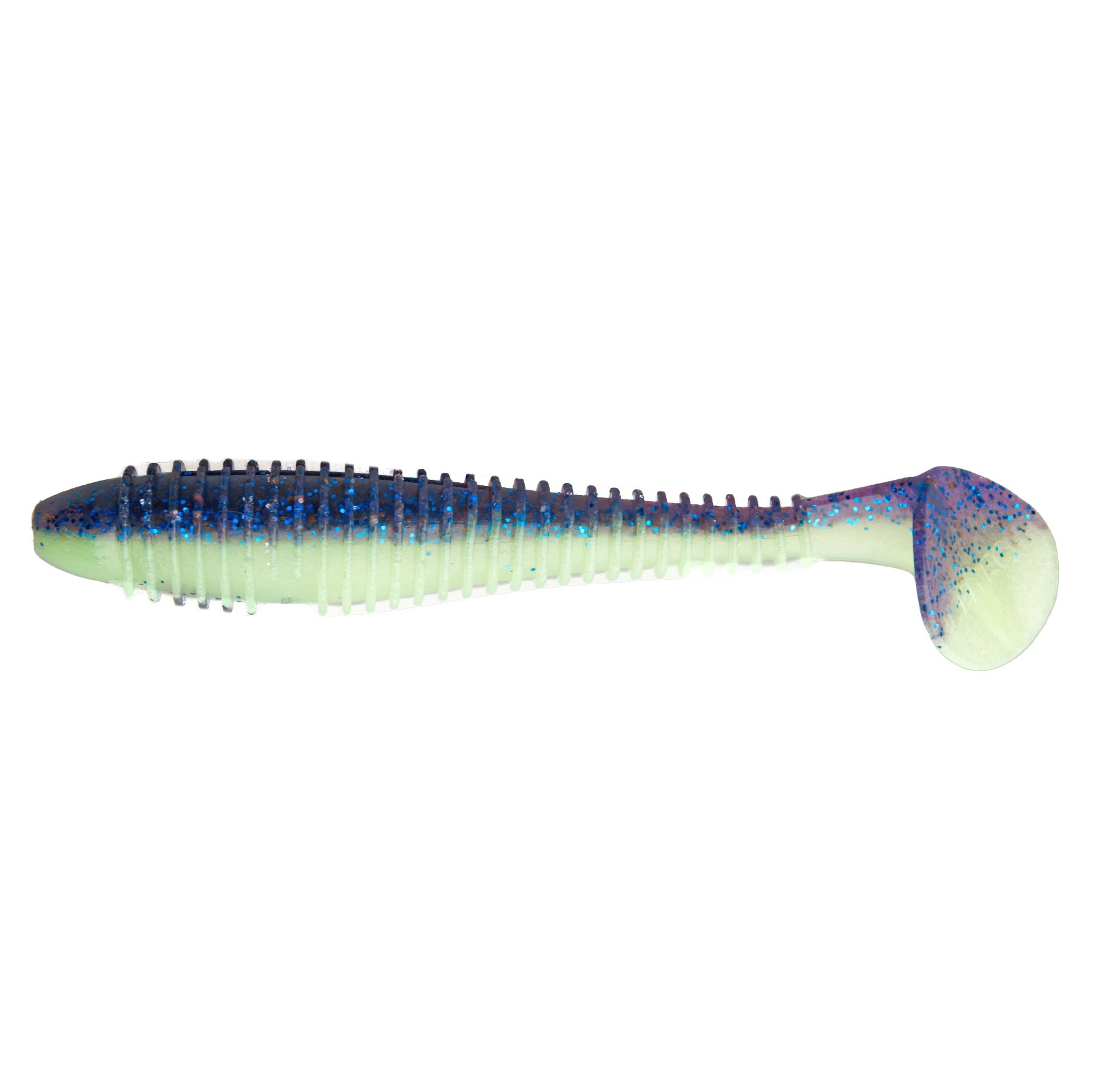 МП Приманка Keitech виброхвост Swing impact fat 4,3" Pal 06 violet lime belly - фото 1