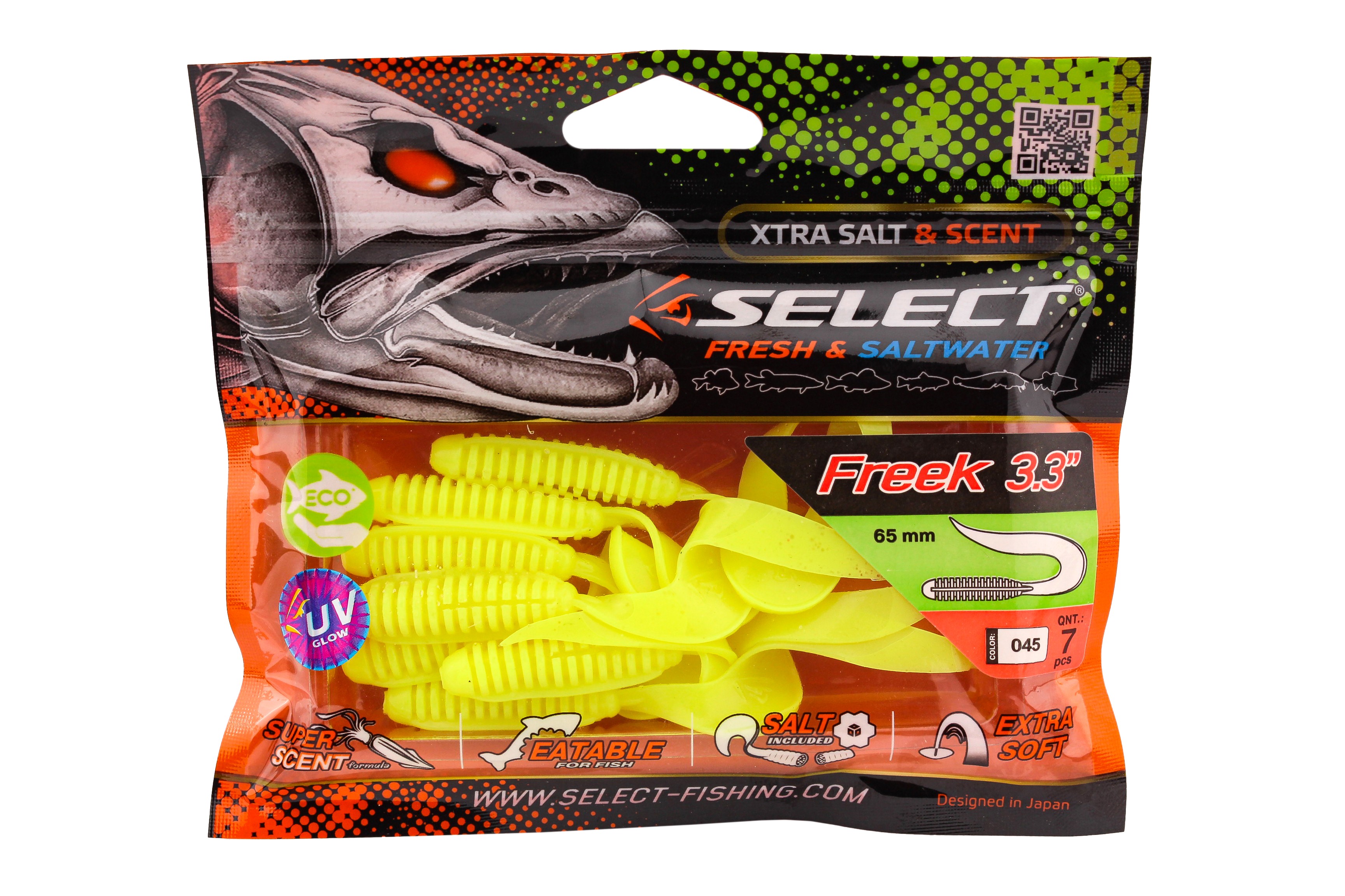 Приманка Select Freek 3.3" 045 уп 7шт - фото 1