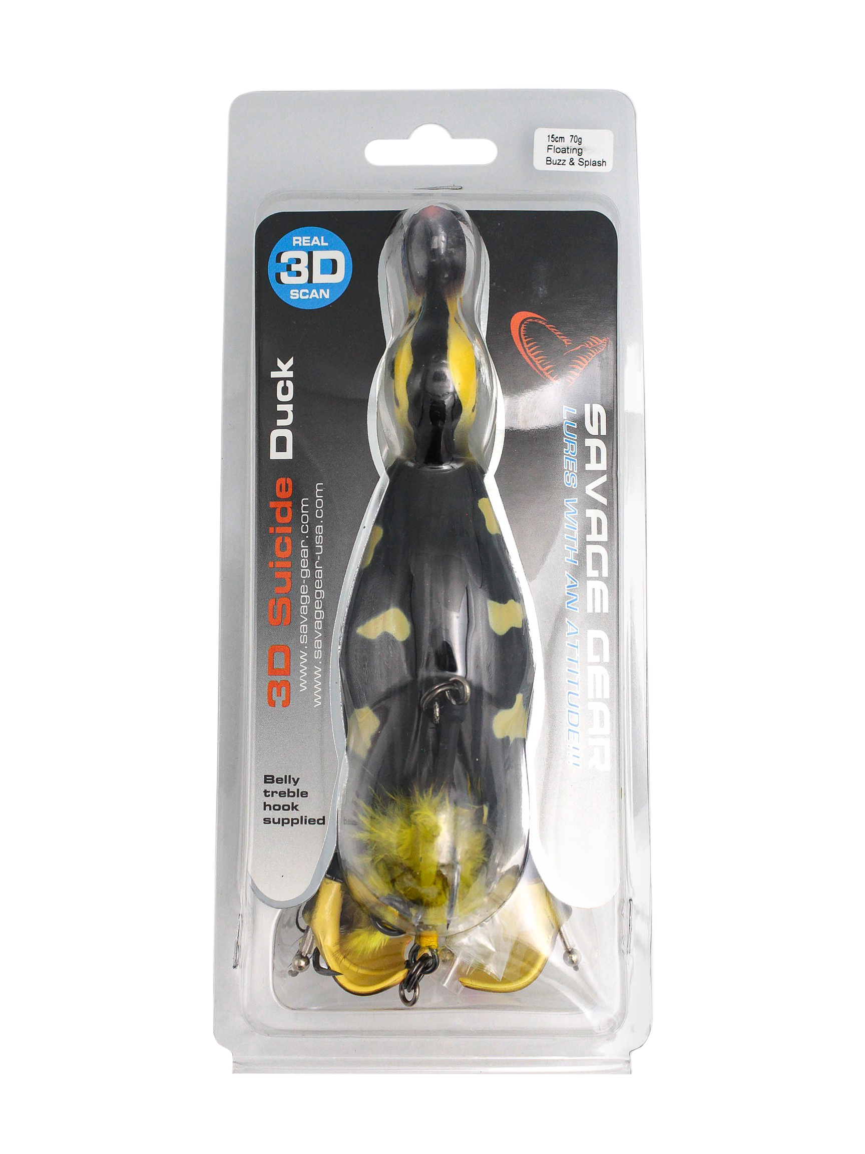 Воблер Savage Gear 3D suicide duck 150 15см 70гр 01 natural утка