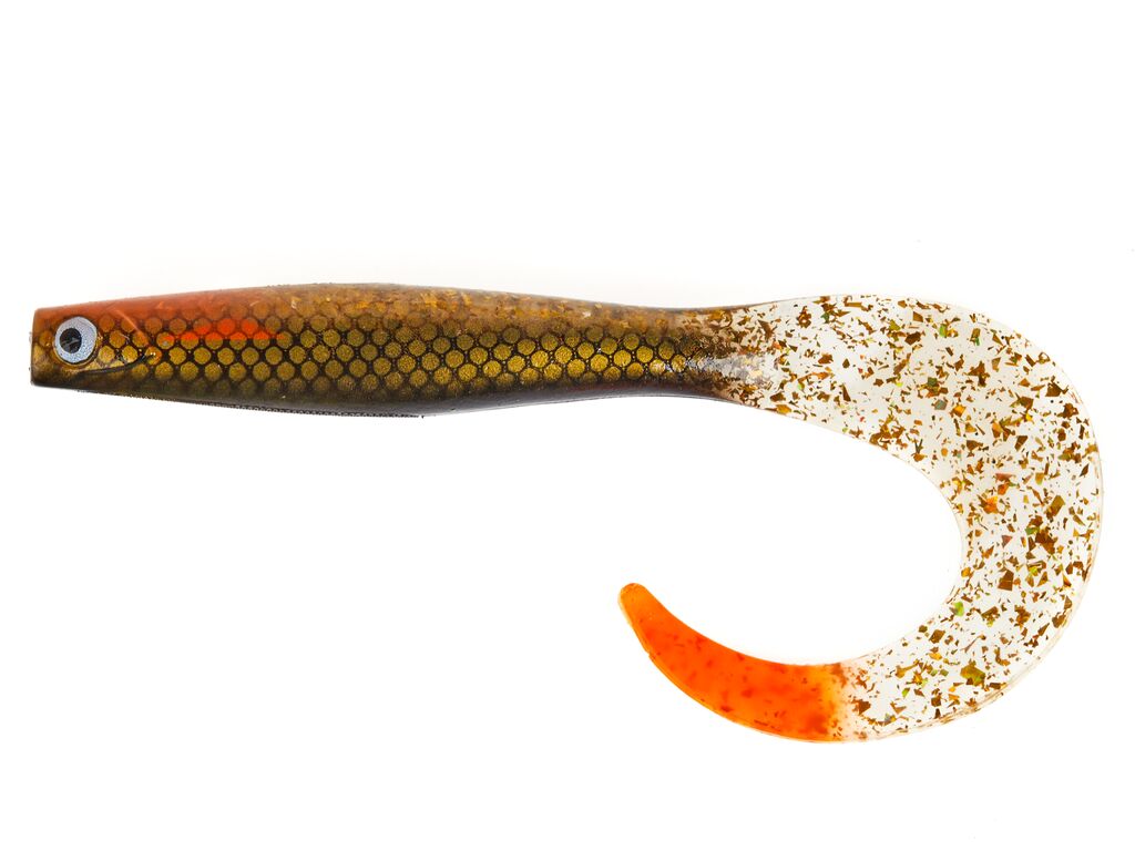 Приманка Lucky John твистер 3D BBS Series kubira fire tail 7,0in 17,50 PG42 1шт - фото 1
