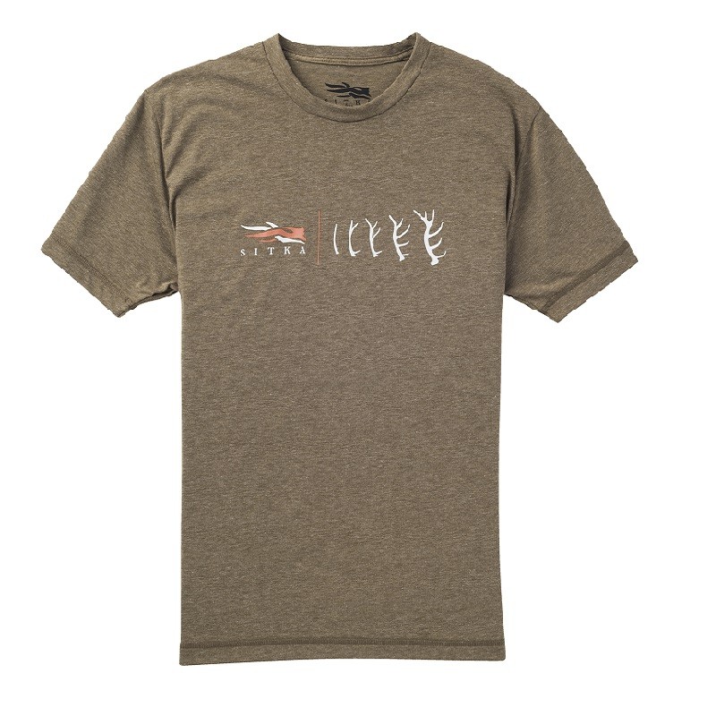 Футболка Sitka Antler evolution elk tee SS mud  - фото 1