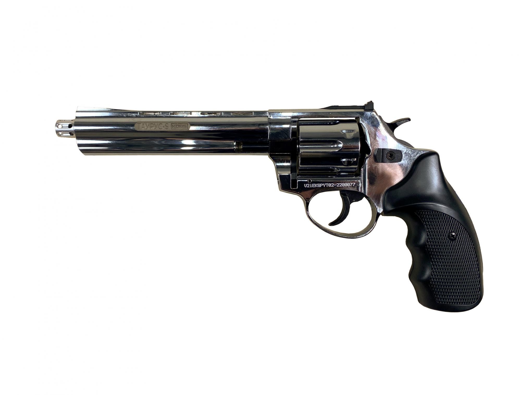 Револьвер Курс-С Таурус-S 10ТК сигнальный 6" 5,5мм хром - фото 1