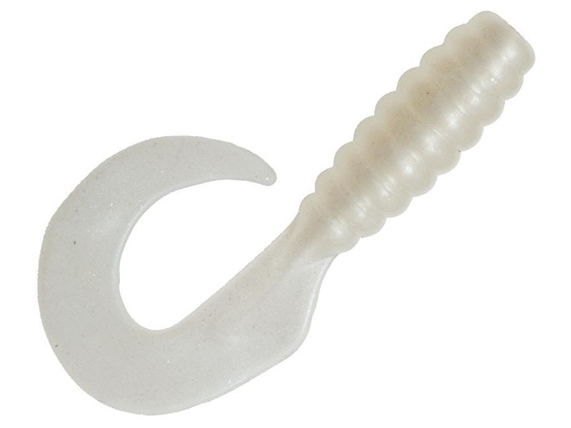 Приманка Z-Man твистер Grubz 2.5&quot; shimmer pearl 10шт - фото 1