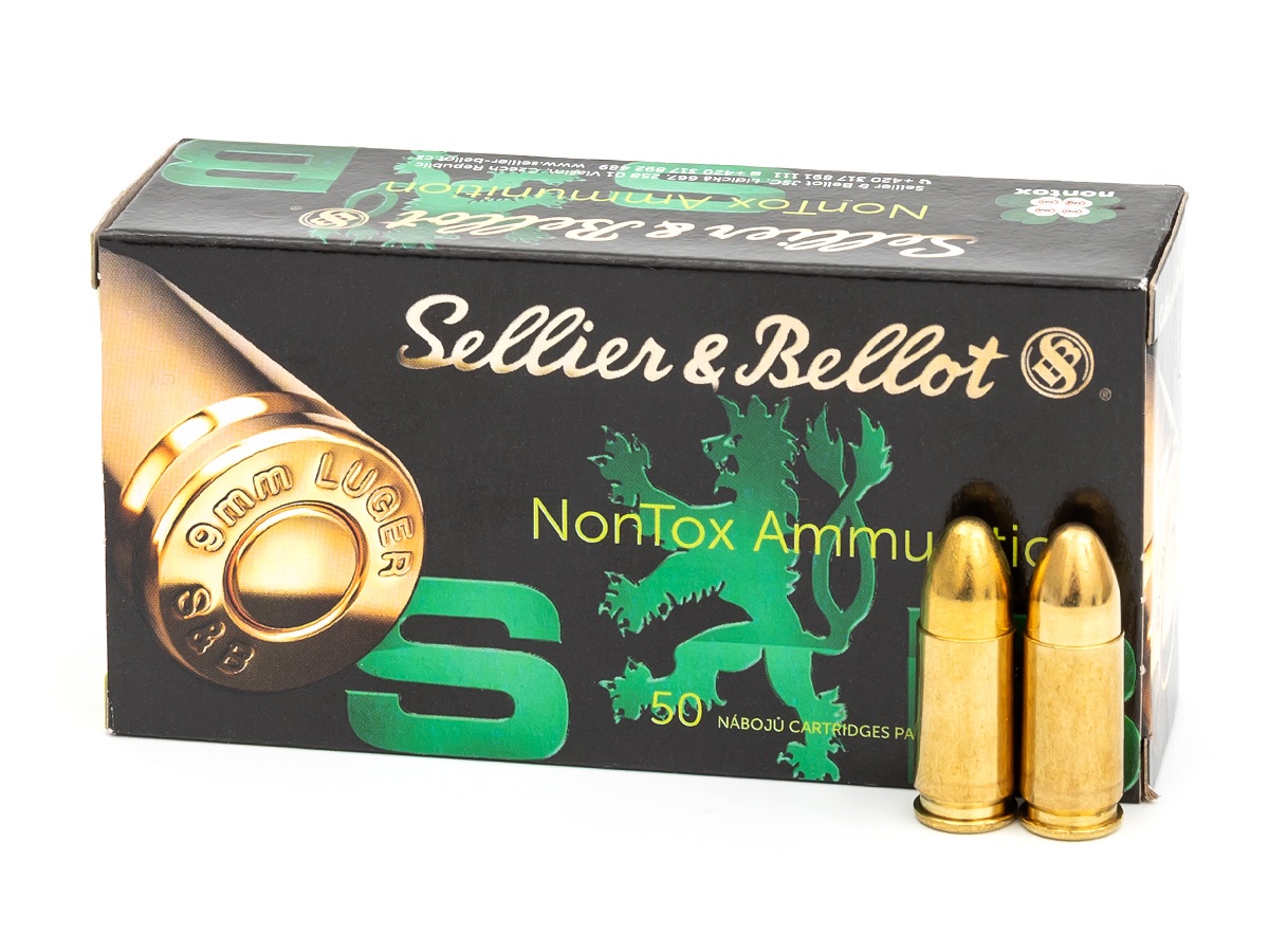 Патрон 9x19 Luger Sellier&Bellot Nontox TFMJ 7,5гр 1/50 - фото 1