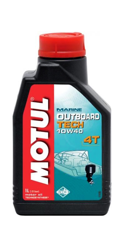 Масло Motul ПЛМ синт 4Т Technosynthese Outboard Tech 10w40 1L - фото 1