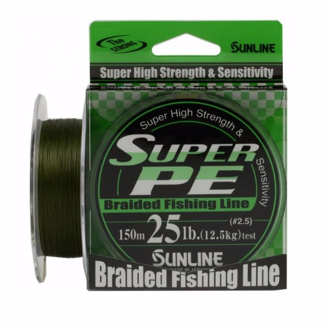 Шнур Sunline Super PE L.GRN 150м 0,26мм 25lbs 12,5кг  - фото 1