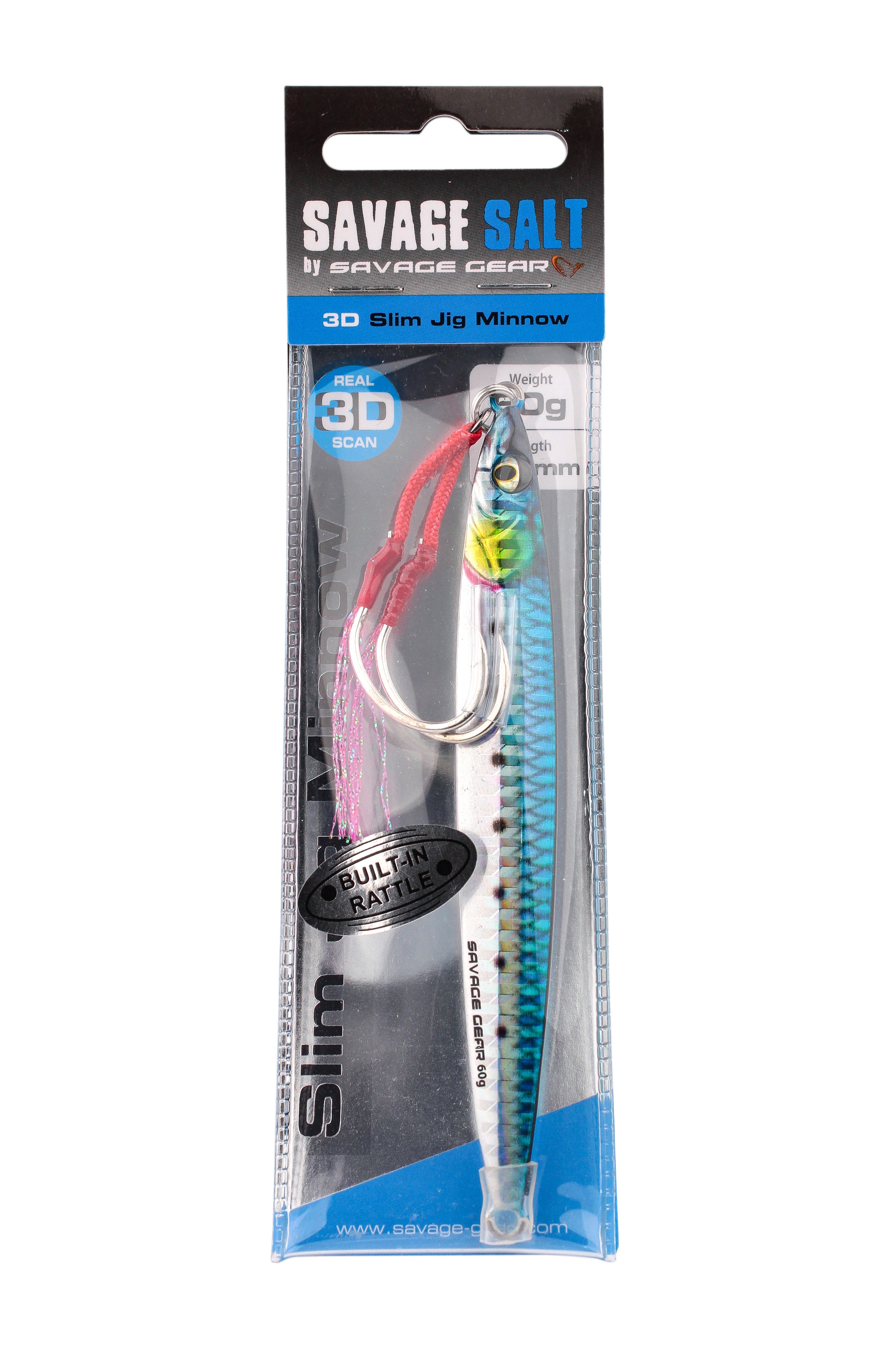 Пилькер Savage Gear 3D Slim jig minnow 60гр 12.5см sardine - фото 1