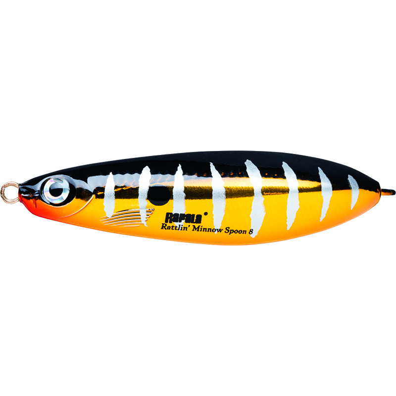 Блесна Rapala Rattlin' Minnow Spoon 08 RTR 8см 16гр незацепляйка - фото 1