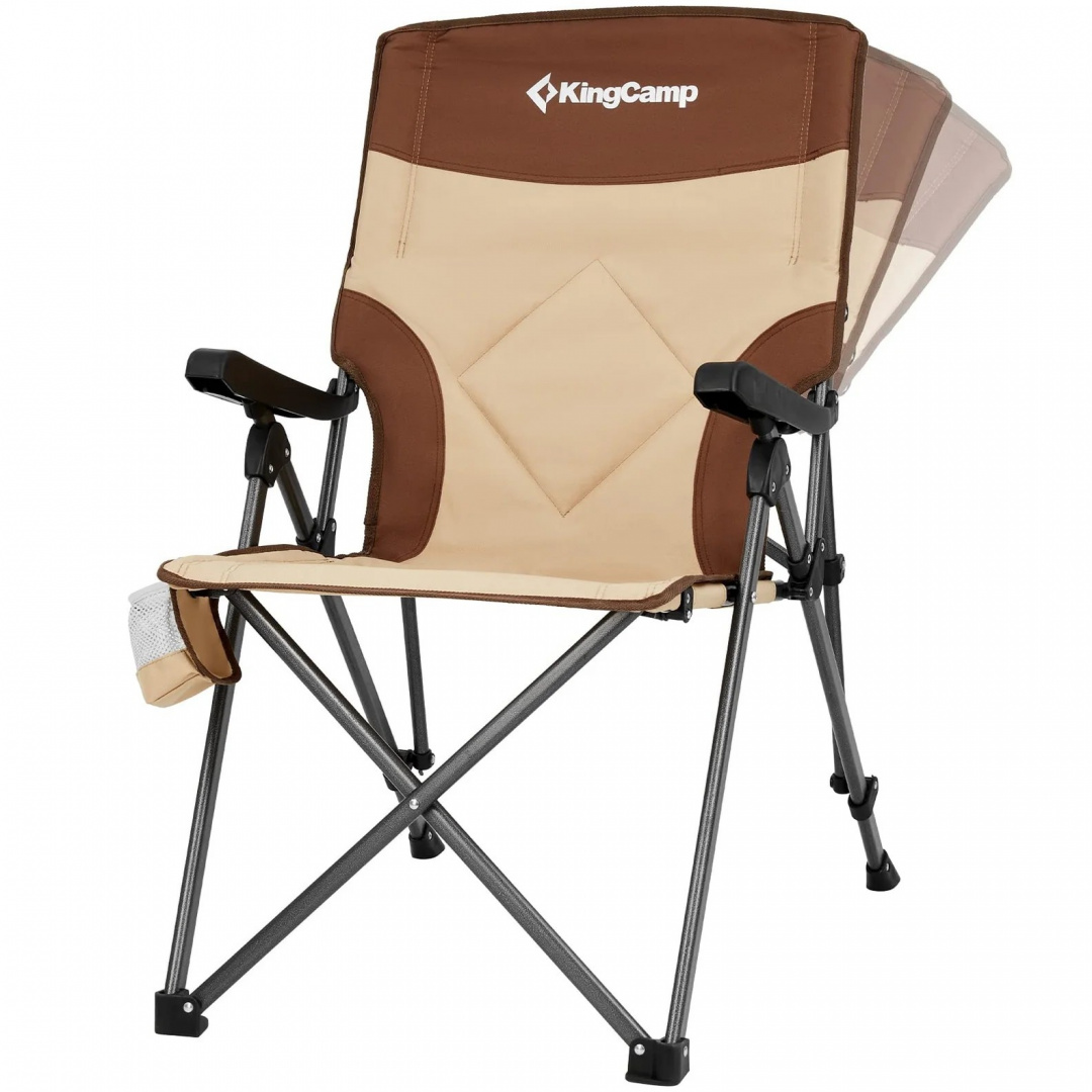 Кресло King Camp Polar C30 сталь 84х59х101 бежевый-коричневый - фото 1