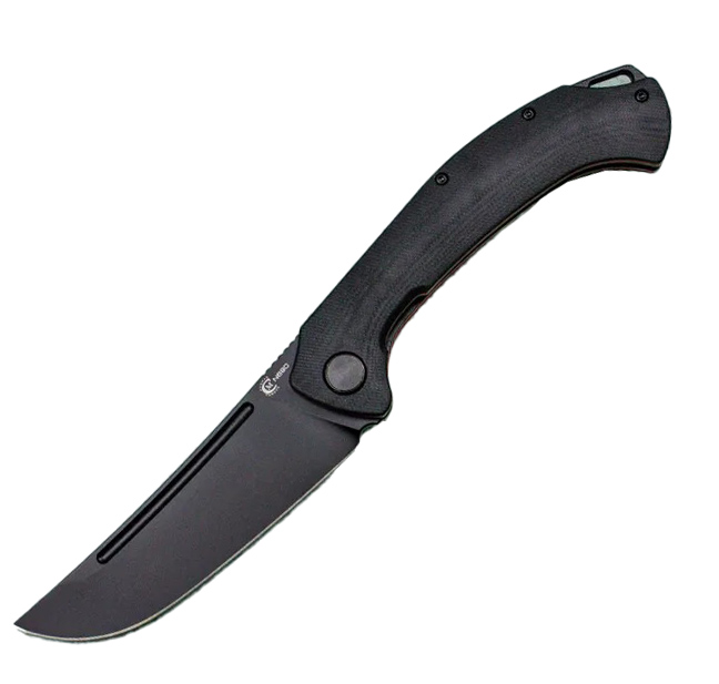 Нож ИП СЕМИНА Узбекский сред. складной ст.N690 рук.G10 черный - фото 1