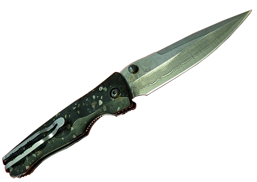 Нож Mcusta Stingray Dark Blue складной клинок 8.4 см сталь V - фото 1