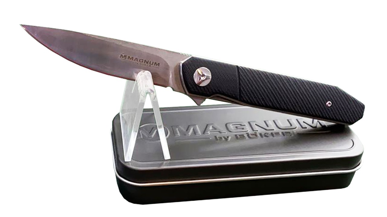 Нож Boker Miyu Chiisal складной сталь 8,4см 440A рукоять черная G-10 - фото 1