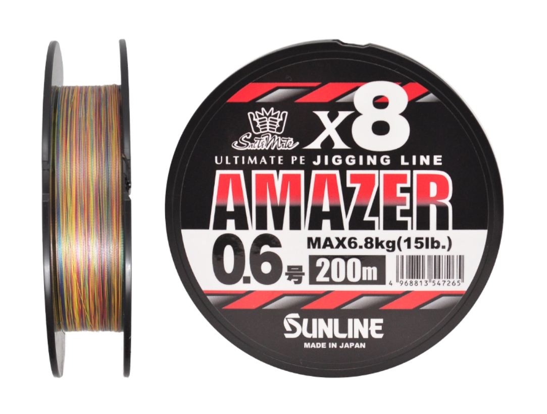 Шнур Sunline Amazer x8  0,6/6,8кг 200м Multi Color - фото 1
