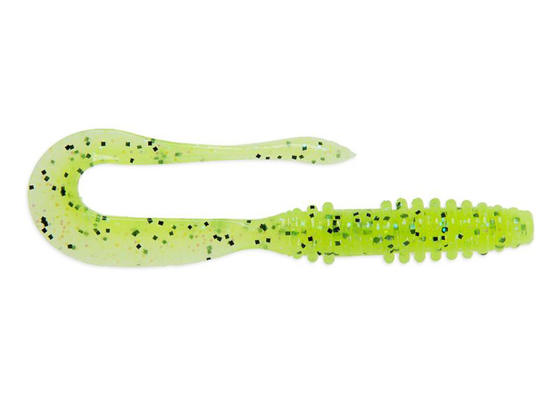 Приманка Keitech Mad Wag mini 2,5"Electric Chartreuse - фото 1