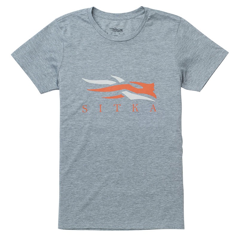Футболка Sitka Logo tee SS heather grey