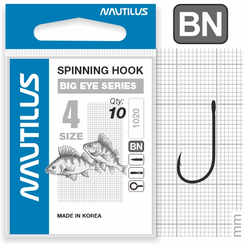 Крючок Nautilus Spin 1020BN  №4 - фото 1