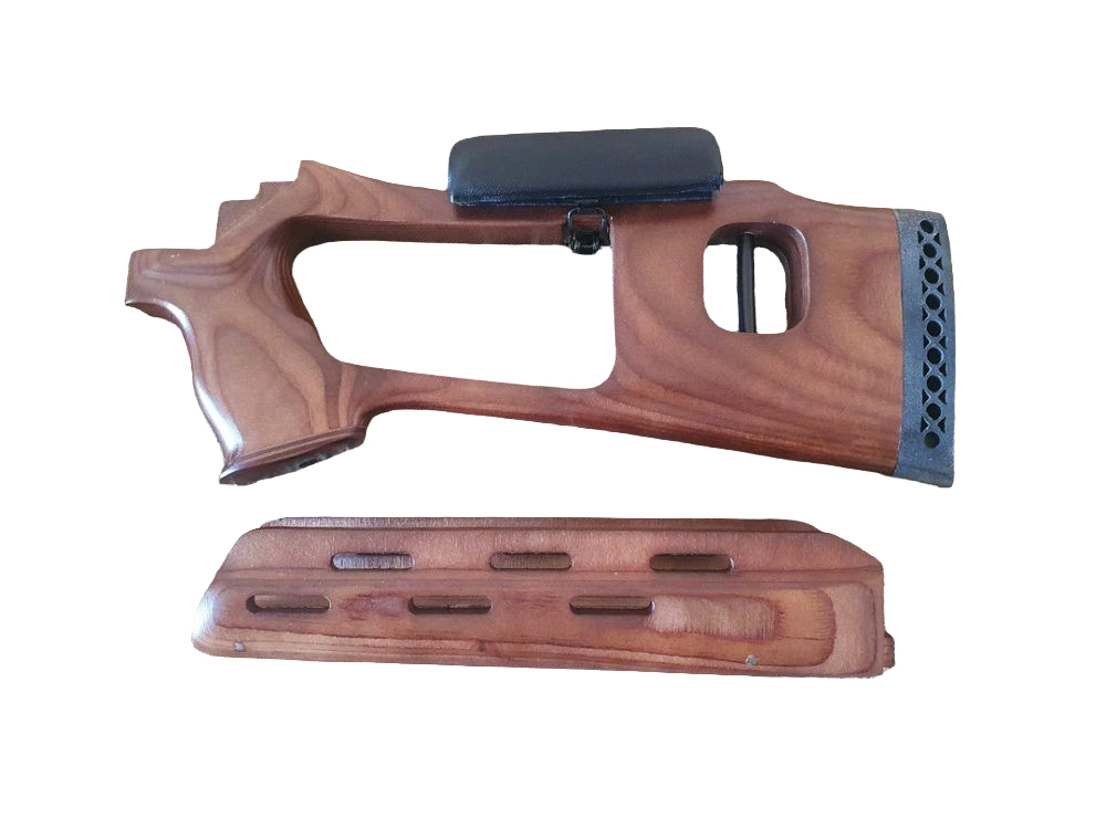Приклад+цевье Левша Вепрь СОК-94,95 тип СВД фанера с подушкой - фото 1