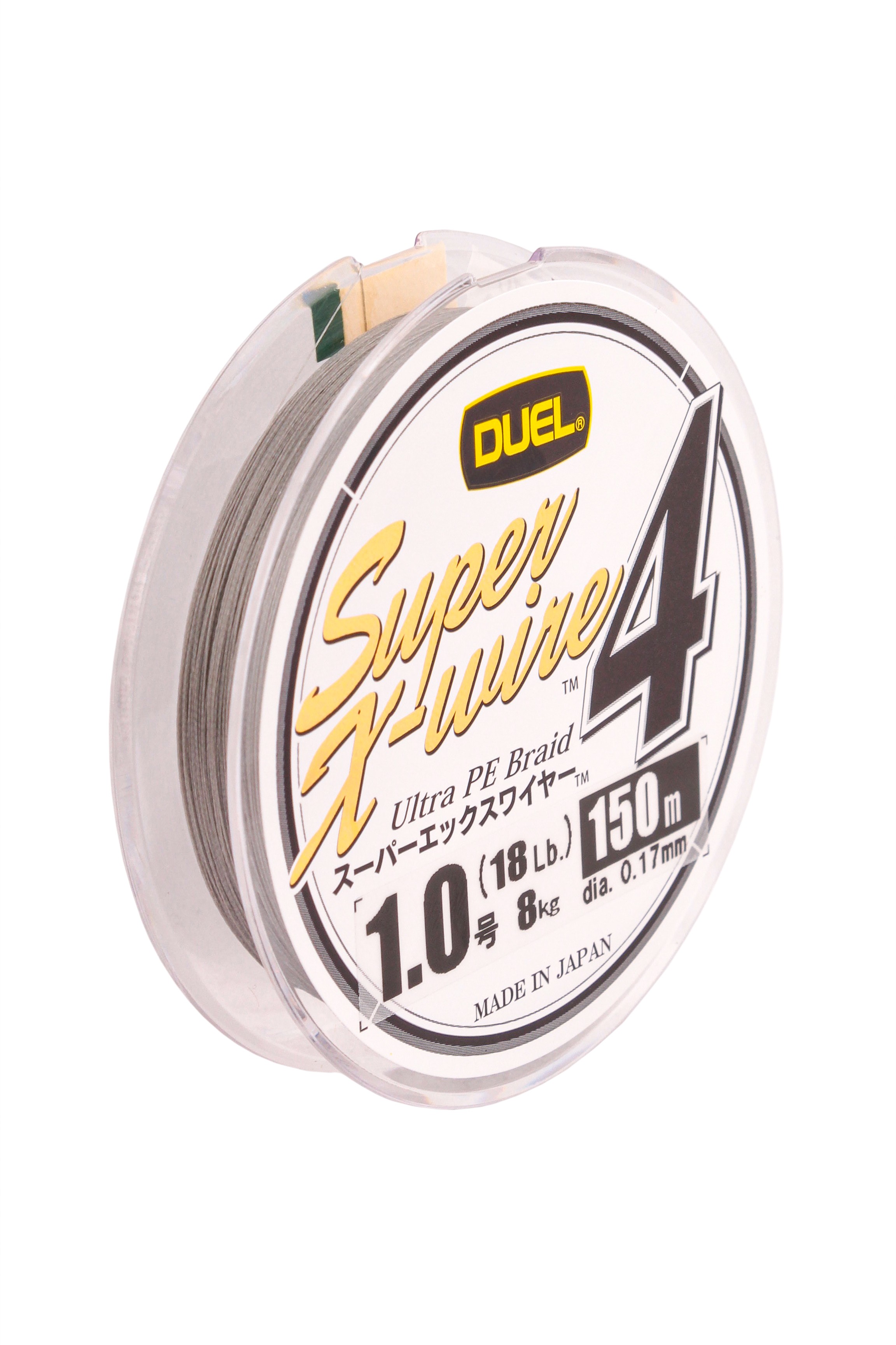 Шнур Yo-Zuri PE Super X Wire 4 Silver 150м 1.0/0.171мм 8.0кг - фото 1